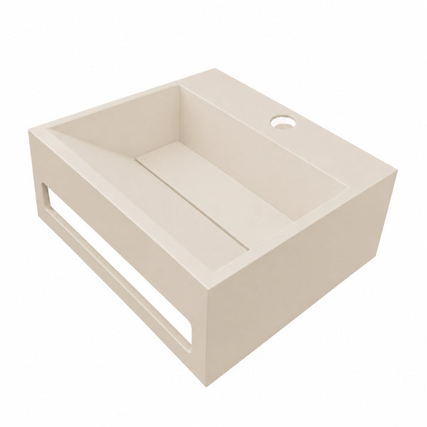 Julia fontein | 30x28x12,5cm | Solid surface beige