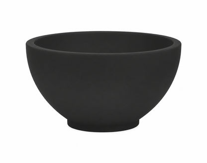 Tessa waskom rond 20 x 11 cm solid surface mat zwart