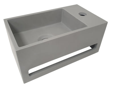 Julia fontein Solid Surface 35 x 20 x 16 cm beton (look) rechts