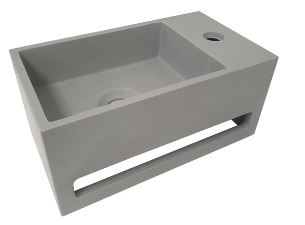 Wiesbaden Julia fontein Solid Surface 35 x 20 x 16 cm betonlook rechts