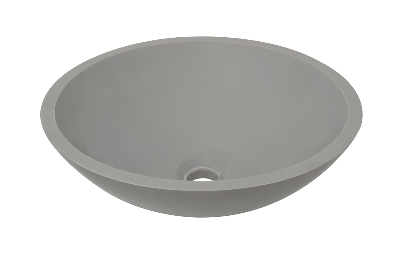 Wiesbaden Valerie waskom rond 43x13 cm solid surface betonlook - WDtegels