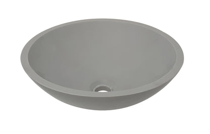 Wiesbaden Valerie waskom rond 43x13 cm solid surface betonlook - WDtegels