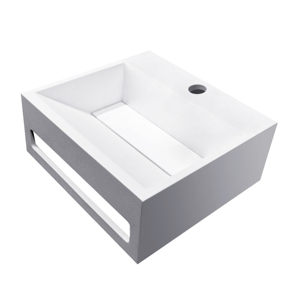 Julia fontein | 30x28x12,5cm | Solid surface mat wit