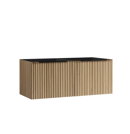 Ribbella onderkast met 2 laden 2 uitsparingen 120 x 45 cm naturel eik - WDtegels