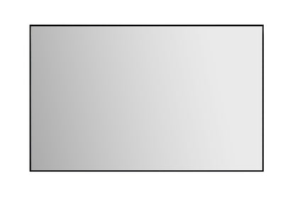 Ribbella badkamerspiegel 120cm in mat zwart