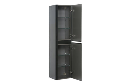 Novira kolomkast 160x40x35cm mat zwart - productfoto