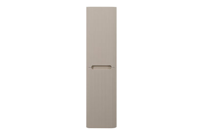Sulora geribbelde kolomkast 160x40x35cm mat beige - sfeerbeeld