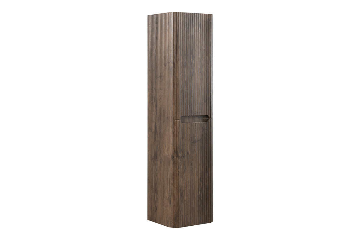 Sulora geribbelde kolomkast 160x40x35cm bruin eiken - detailfoto