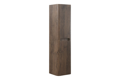 Sulora geribbelde kolomkast 160x40x35cm bruin eiken - detailfoto
