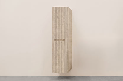Sulora geribbelde kolomkast 160x40x35cm licht eiken