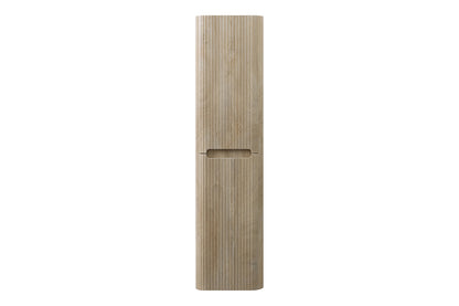 Sulora geribbelde kolomkast 160x40x35cm licht eiken - sfeerbeeld