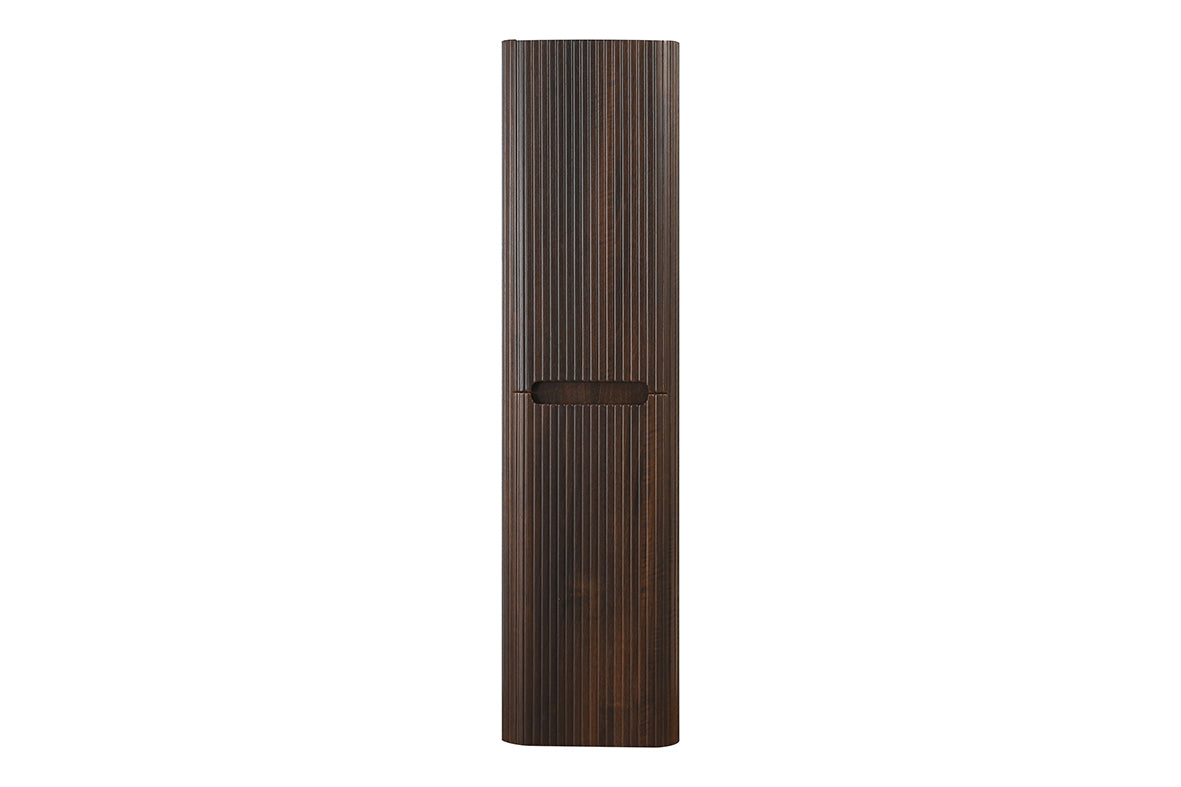 Sulora geribbelde kolomkast 160x40x35cm walnoot - sfeerbeeld