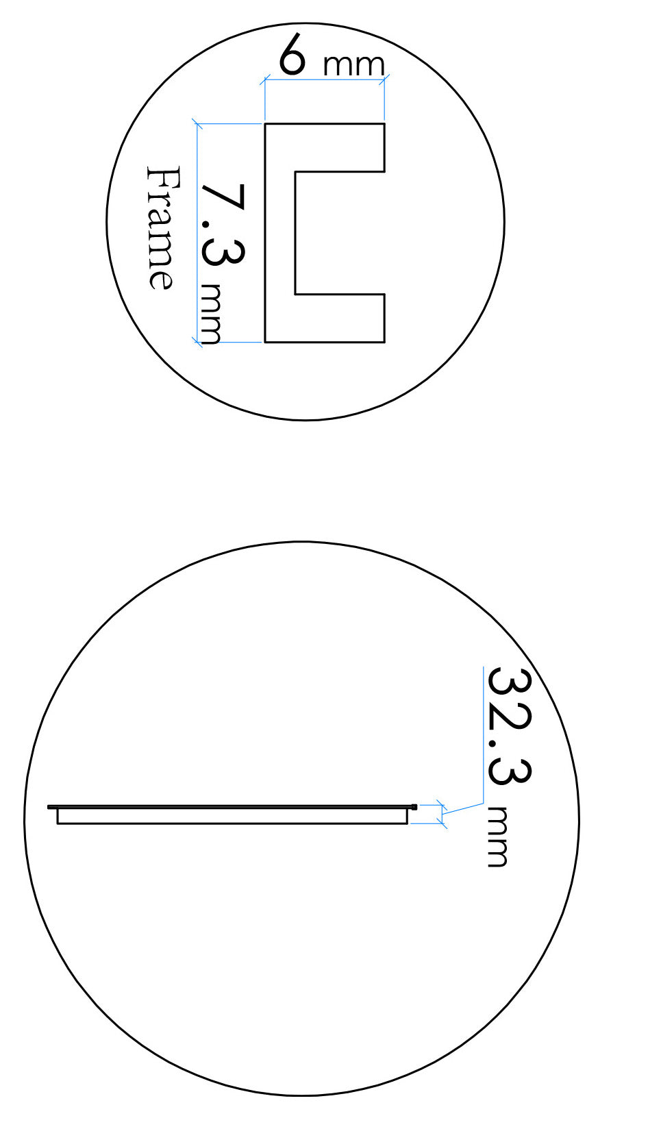 Novi spiegel 60 cm rond met LED, dimbaar mat zwart - WDtegels
