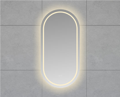 Lumora ovale badkamerspiegel 100x50cm met LED-verlichting