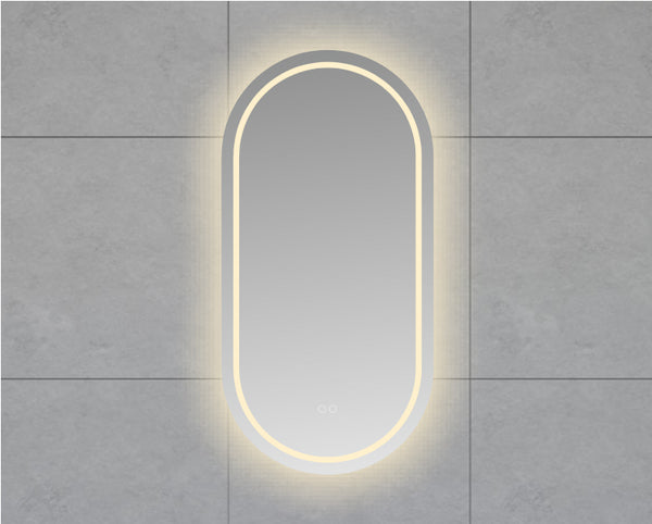 Lumora ovale spiegel | 100x50cm | LED | Dimbaar | Spiegelverwarming
