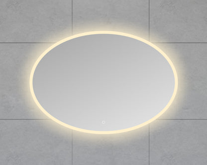 Oliva ovale badkamerspiegel 100x70cm met LED-verlichting