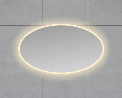 Oliva ovale badkamerspiegel 120x70cm met LED-verlichting