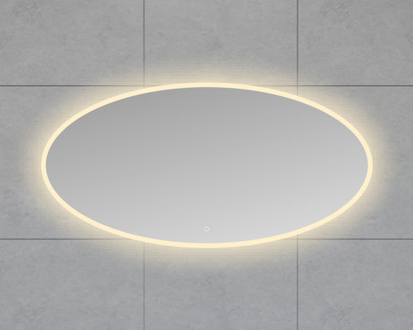 Oliva ovale spiegel | 140x70cm | LED | Dimbaar | Spiegelverwarming