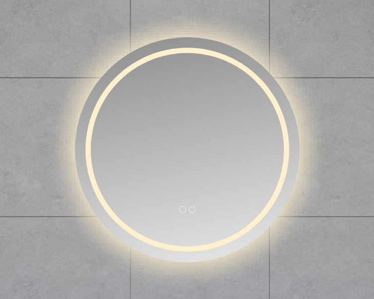 Lumora ronde badkamerspiegel 60cm met LED-verlichting