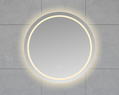 Lumora ronde badkamerspiegel 60cm met LED-verlichting