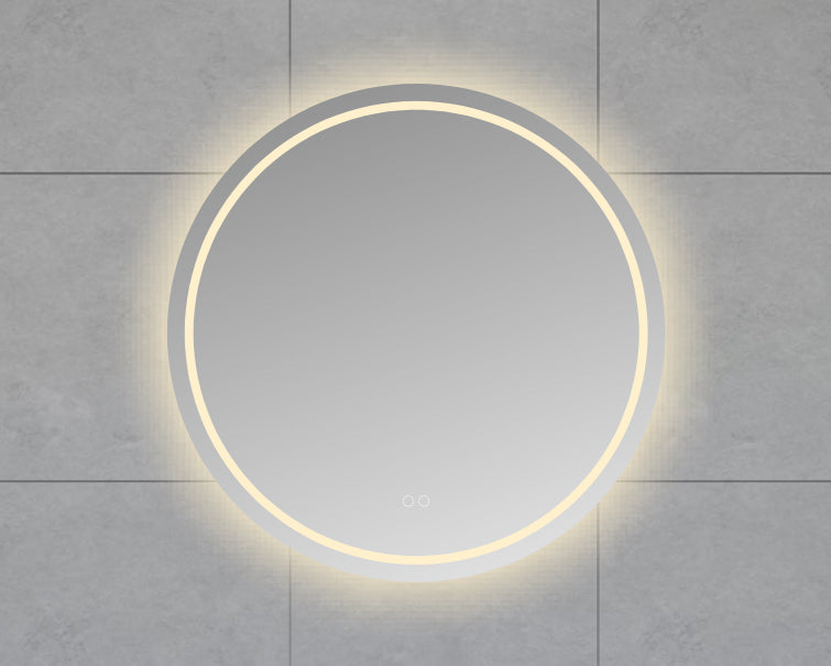 Lumora ronde badkamerspiegel 80cm met LED-verlichting