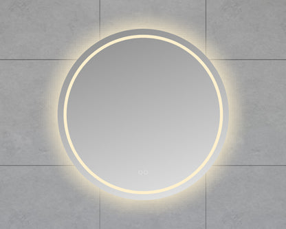 Lumora ronde badkamerspiegel 80cm met LED-verlichting