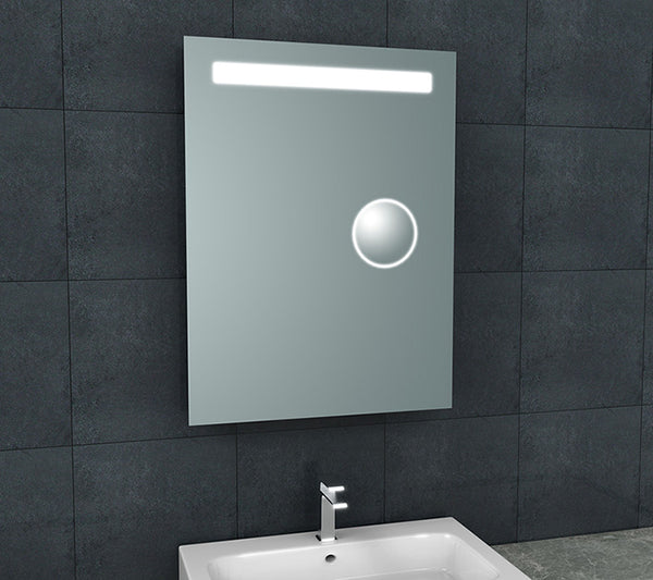 Espejo Tigris 60 x 80 cm rectangular con LED y espejo de aumento