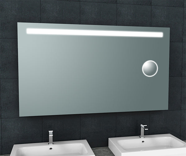 Espejo Tigris 140 x 80 cm rectangular con LED y espejo de aumento