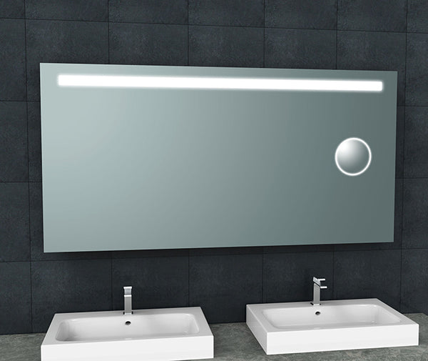 Espejo Tigris 160 x 80 cm rectangular con LED y espejo de aumento