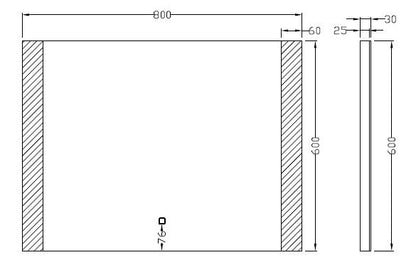 Wiesbaden Sunny dimbare LED condensvrije spiegel 80x60cm - WDtegels