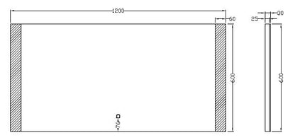 Wiesbaden Sunny dimbare LED condensvrije spiegel 120x60cm - WDtegels