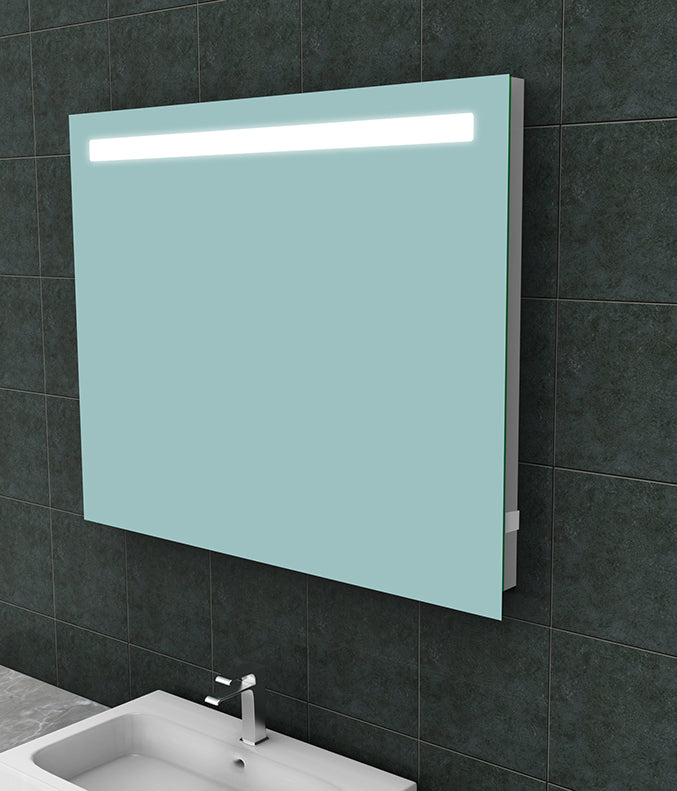 Tigris spiegel rechthoek met LED en stopcontact 100 x 80 cm - WDtegels