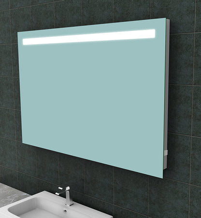Tigris spiegel rechthoek met LED en stopcontact 120 x 80 cm - WDtegels