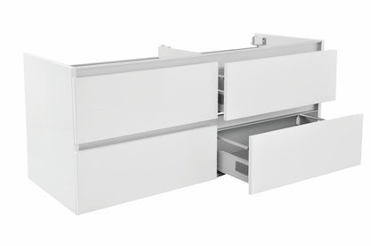 Vision onderkast met 4 laden 2 uitsparingen 120 x 46 cm glans wit - WDtegels