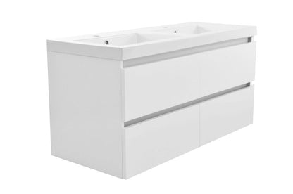 Vision onderkast met 4 laden 2 uitsparingen 120 x 46 cm glans wit - WDtegels