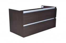 Vision onderkast 100x46x50cm met 2 laden - houtnerf grijs
