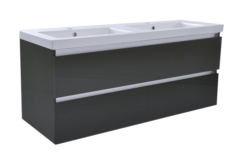 38.3913 Vision onderkast dubbel+4 laden 120x46 hoogglans grijs