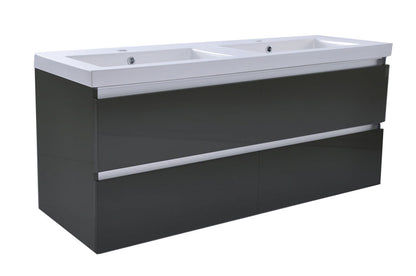 38.3913 Vision onderkast dubbel+4 laden 120x46 hoogglans grijs