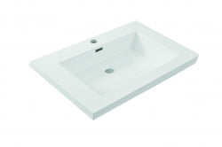 38.3915 Vision kunstmarmer wastafel 60x46 wit