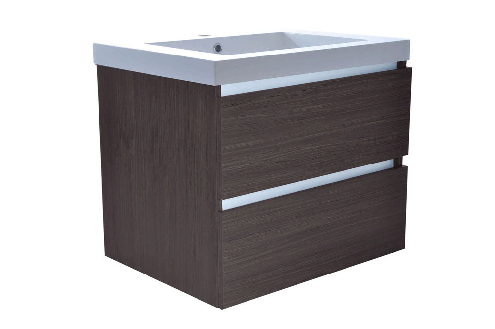 Vision wastafel enkel met 1 kraangat 60x46x5,5 cm kunstmarmer glans wit - WDtegels