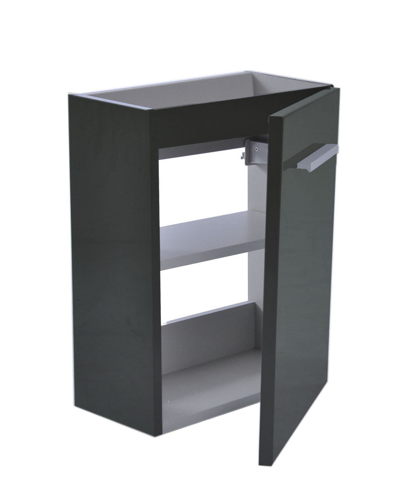 Zenti fonteinkast 40 x 22 cm hoogglans grijs - WDtegels