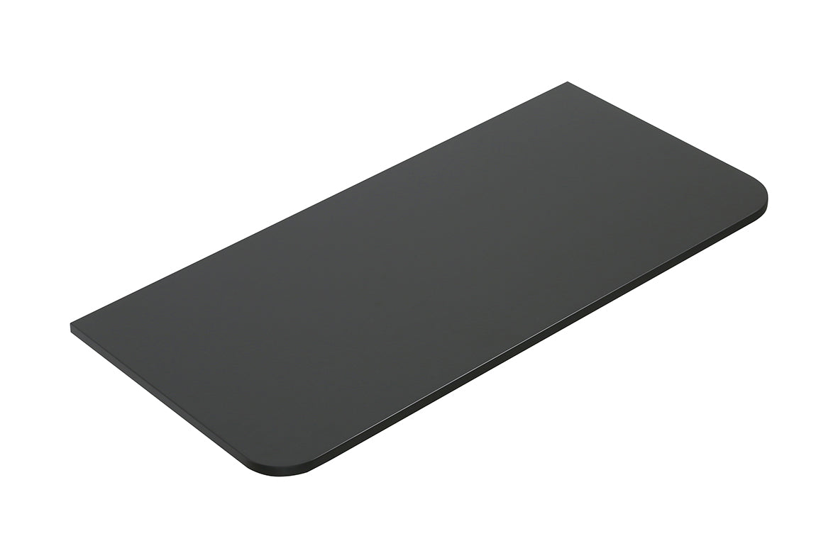Novira topblad 100x48cm mat zwart