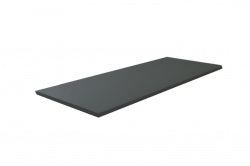 Vision topblad 120x46x2,5 hoogglans grijs