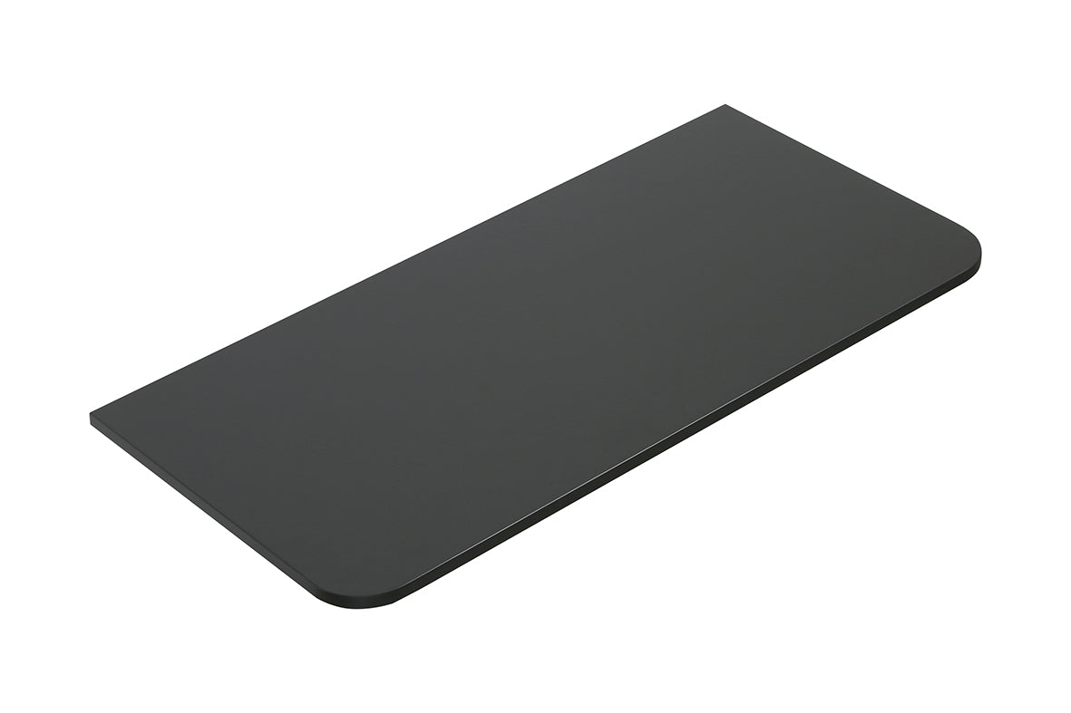 Novira topblad 120x48cm mat zwart