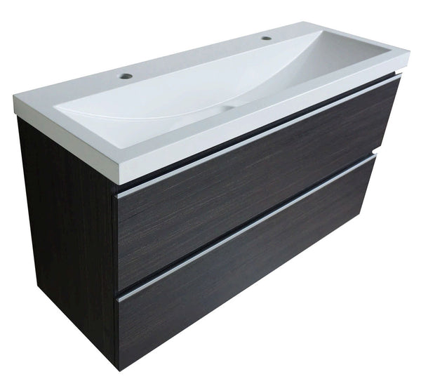 Wiesbaden base cabinet 100cmx36cm washbasin wood gray