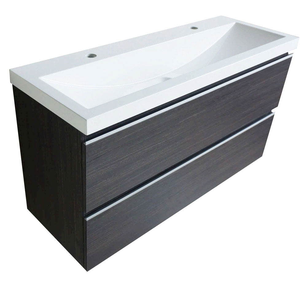 Shall onderkast 100 x 36 cm houtnerf grijs - WDtegels