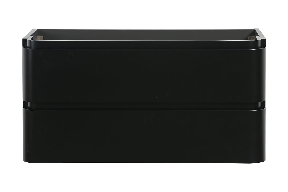 Novira onderkast 100x48cm mat zwart - sfeerbeeld