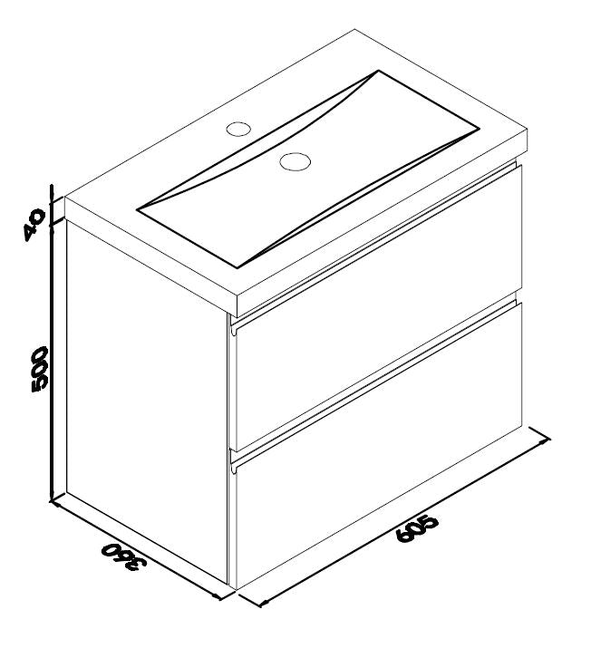 Shall onderkast 60 x 36 cm hoogglans grijs 8718858074587