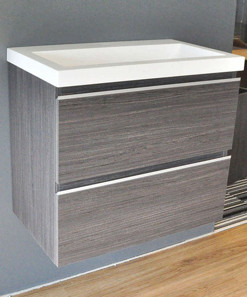 Wiesbaden base cabinet 60cmx36cm washbasin wood gray