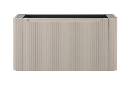 Sulora geribbelde onderkast 80x48cm mat beige - sfeerbeeld